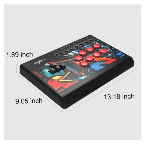 Vista 6 de PXN X8 Arcade Fight Stick Joystick - PC Fight Sticks, Keyboard Operation Joystick with 3.5mm audio interface for PS4,PS3, PC, Xbox One, Xbox Series