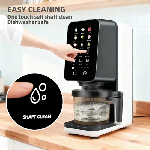 Vista 5 de Máquina de helados 12 en 1, máquina eléctrica para hacer helados suaves para el hogar y la oficina, helados, granizados, hielo italiano, sorbete