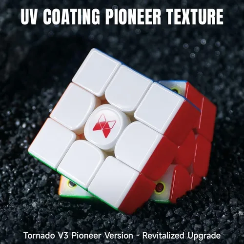 Vista 2 de CuberShop QY X Man Tornado V3 M UV Coated (Pioneer con MagLev), nuevo cubo magnético de velocidad 3x3, QY Tornado V3 Pioneer UV, 3x3x3 Cubo