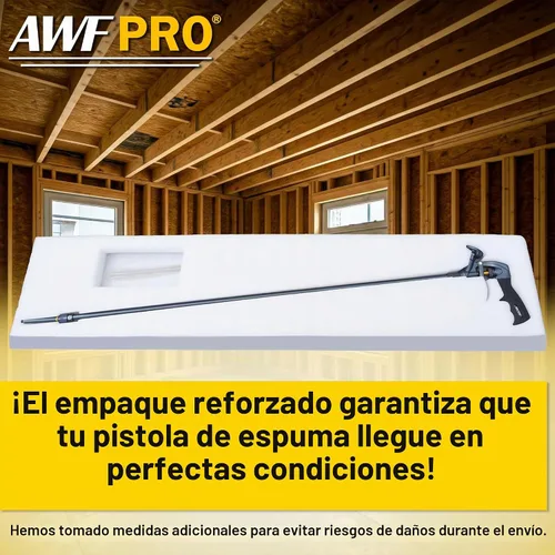 Vista 3 de AWF PRO Pistola de espuma en aerosol con boquilla de 40 pulgadas de largo