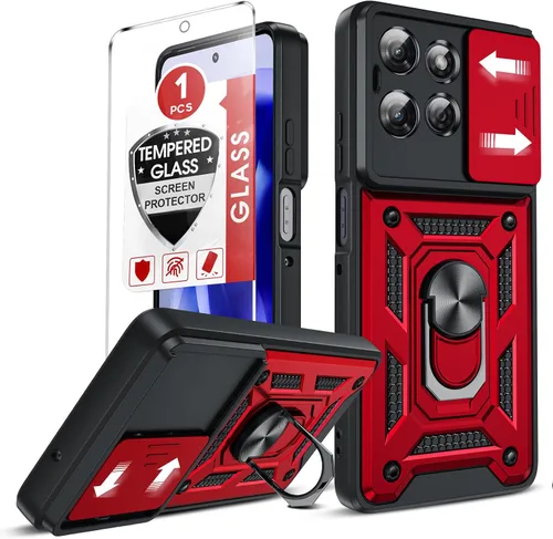Vista 20 de LeYi Funda para Moto G Stylus 5G 2022: [No compatible con la versión 4G] Funda para Moto G Stylus 2022 con protector de pantalla de vidrio templado