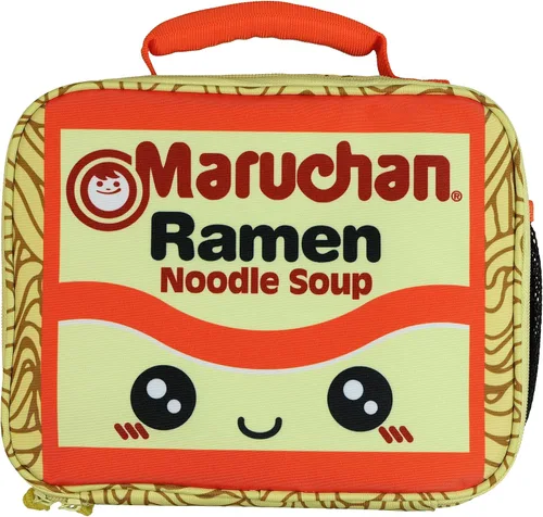 Vista 5 de Maruchan Ramen - Lonchera con aislamiento de cara feliz Kawaii