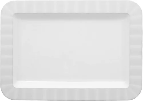 Vista 12 de Party Essentials plato rectangular de plástico duro para bocadillos