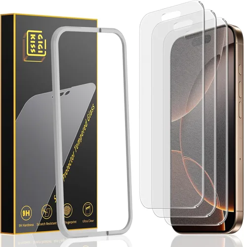Vista 10 de GIGIKISS - Paquete de 3 protectores de pantalla de privacidad para iPhone 14 Pro Max 6.7, dureza 9H+, inastillable, cobertura de borde completo
