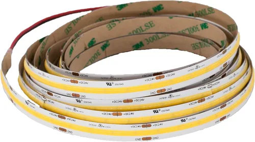 Vista 6 de COB - Tira de iluminación LED, alto CRI 90+, tira de luz LED de 3000 K 6375 lm por rollo, cinta flexible para debajo del gabinete, cocina, fuente