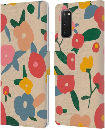 Vista 138 de Head Case Designs Officially Licensed Ninola Ditsy Flowers Yellow Nature Bold Leather Wallet Case Compatible with Samsung Galaxy A07 4G