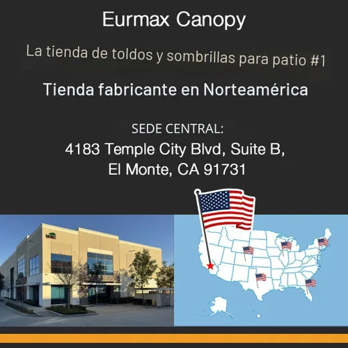 Vista 2 de Eurmax USA Toldo Desplegable de 10 x 10 pies, Carpa Comercial para Fiestas al Aire Libre con 4 Paredes Laterales Extraíbles con Cremallera y Bolsa