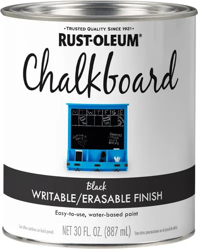 Vista 13 de Rust-Oleum 1913830 Pintura en aerosol para pizarra, 11 onzas, color negro