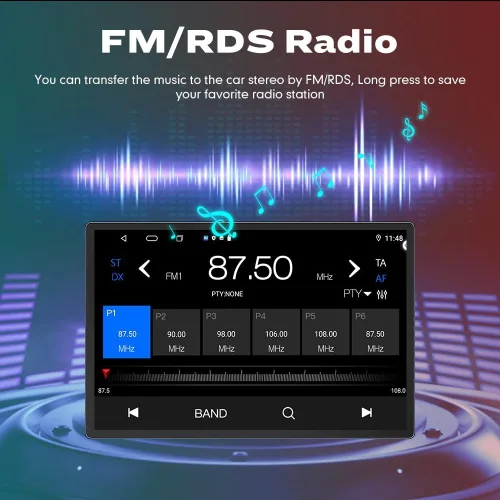 Vista 9 de CarPlay Android Auto Autoradio Car Navigation Stereo GPS Radio 13.1 "2K QLED Pantalla Táctil Headunit Tablet para SsangYong Korando 2013-2017 si