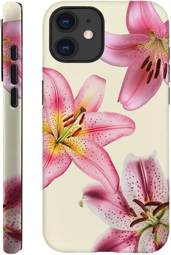 Vista 65 de DAIZAG Funda compatible con iPhone 11, funda duradera de protección contra golpes para niñas y mujeres, cruz bíblica, collage de flores