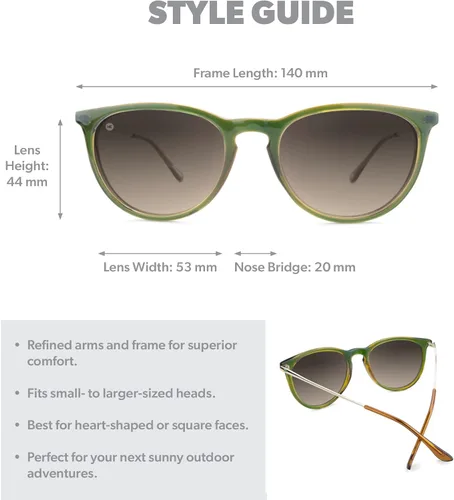 Vista 7 de Knockaround Mary Janes Polarized Sunglasses for Men & Women - Impact Resistant Lenses & Full UV400 Protection