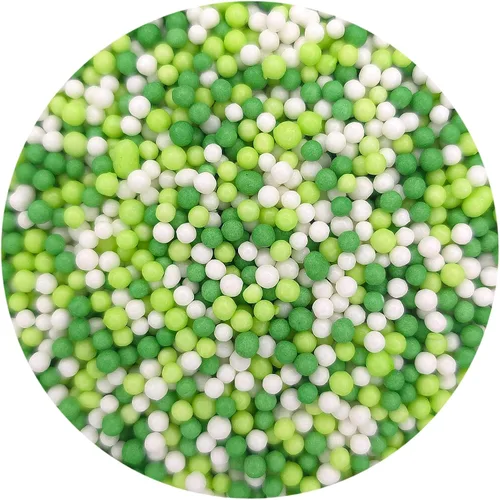 Vista 18 de NCS Gránulos comestibles Nonpareils negros, blancos y dorados – Decoración para cupcakes, pasteles y galletas, 7 onzas