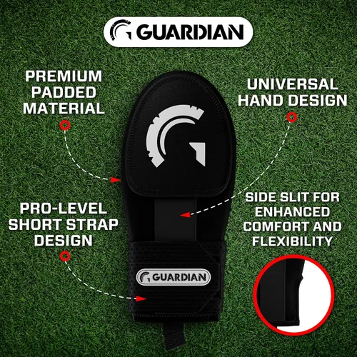 Vista 2 de Guante deslizante Guardian Baseball - Tallas para jóvenes y adultos - Guante deslizante para béisbol - Correa de compresión elástica