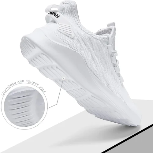 Vista 4 de GDEKLO Zapatos deportivos para correr para hombre, tenis para caminar, gimnasio, entrenamiento, atléticos, transpirables, para correr