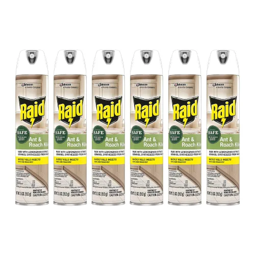 Vista 11 de Raid Ant and Roach Killer Aerosol con aceites esenciales (11 onzas (paquete de 2))