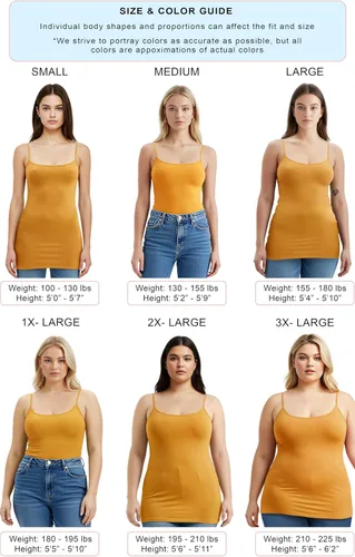 Vista 265 de Emmalise Camisola larga casual básica para mujer, con tirantes ajustables, top en capas