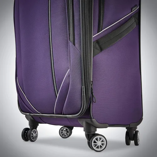 Vista 7 de AMERICAN TOURISTER Zoom Turbo Softside - Equipaje con ruedas giratorias expandible Púrpura Zoom Turbo Softside - Equipaje con ruedas giratorias