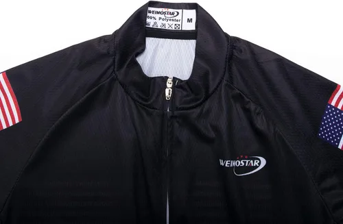 Vista 50 de Weimostar Hombre Ciclismo Jersey Manga Corta Bicicleta Ropa Multicolor Diamante