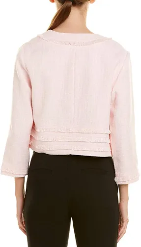 Vista 2 de Karl Lagerfeld Paris Women's Tweed Open Front Jacket