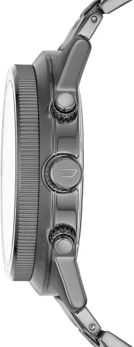 Vista 2 de Diesel Reloj IP DZ4442 Padlock Gunmetal para hombre, Gris, Cronógrafo