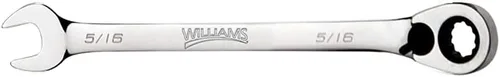 Vista 12 de Williams JHW1232RC - Llave de combinación de trinquete reversible de 12 puntos SAE, con acabado de cromo altamente pulido - 2,54 cm