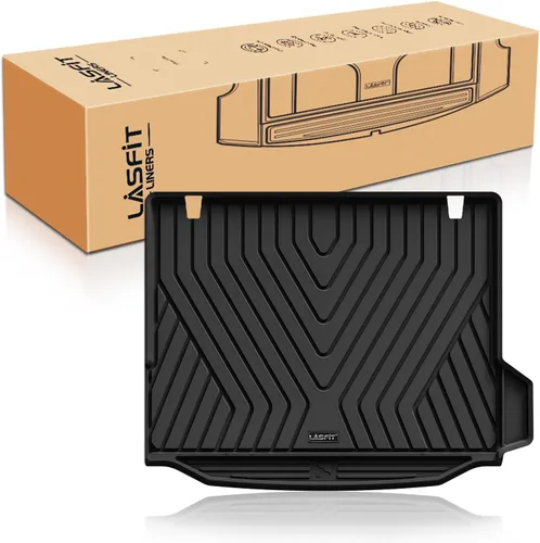 Vista 39 de LASFIT - Tapetes de suelo y maletero de auto, ajuste personalizado, de TPE, para todo tipo de clima, impermeable, juego completo, negros
