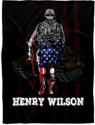 Vista 19 de Manta de bebé del ejército personalizada, colcha militar de camuflaje para bebé, ropa de cama temática de equipo táctico de felpa suave, recuerdo