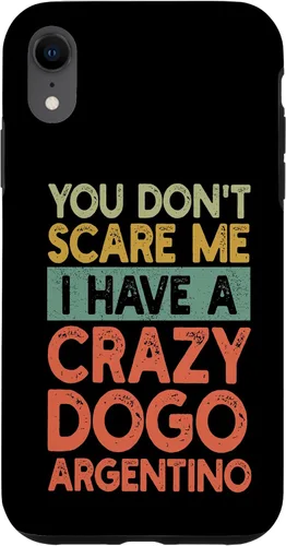Vista 8 de iPhone 15 You Don't Scare Me Dogo Argentino Owner Pet Dog Dad Retro Case