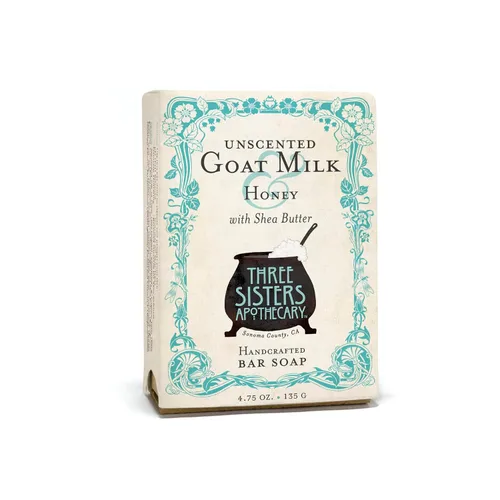 Vista 6 de Three Sisters Apothecary 4.75 oz. Jabón en barra artesanal (Naranja dulce y coco)