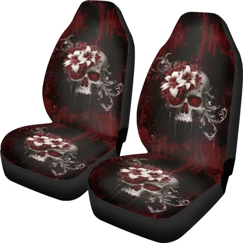 Vista 26 de Talayituse - Funda de asiento de coche con estampado de salpicaduras de pintura de la bandera americana, funda de asiento de cubo para vehículo, 4