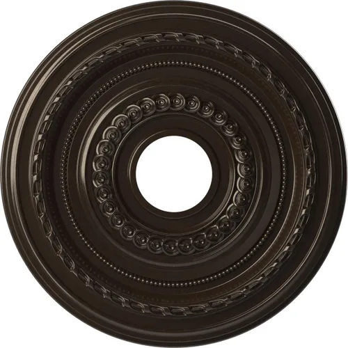 Vista 29 de Ekena Millwork CMP10CO Cole Medallón de techo de PVC termoformado (se adapta a toldos de hasta 4 1/4"), 10 "OD x 3 1/2" ID x 3/4" P