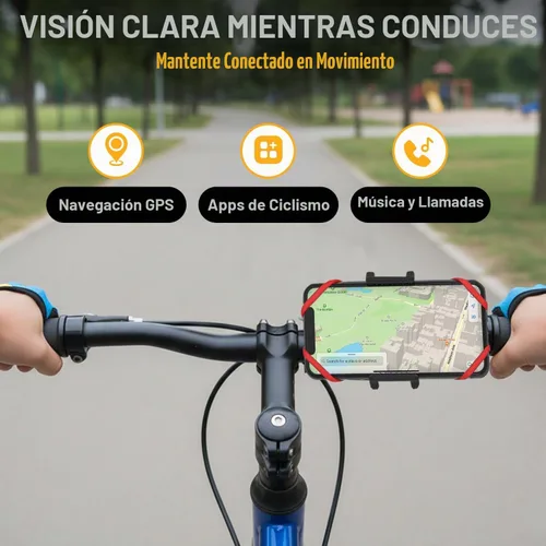 Vista 8 de TruActive Soporte Premium para Teléfono de Bicicleta Soporte Universal para Teléfono Celular para Teléfonos de 4"-7" pulgadas Incluye 6 Bandas