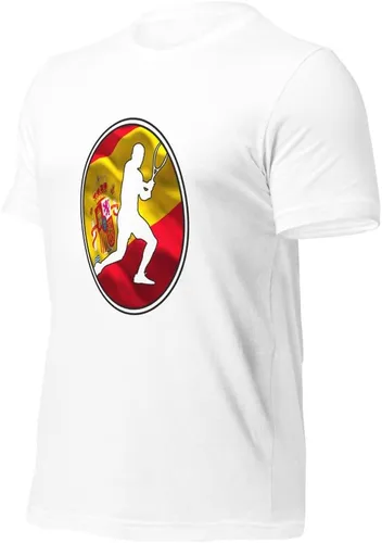Vista 59 de Carlos Alcaraz Camiseta de manga corta unisex de algodón con diseño de bandera de España