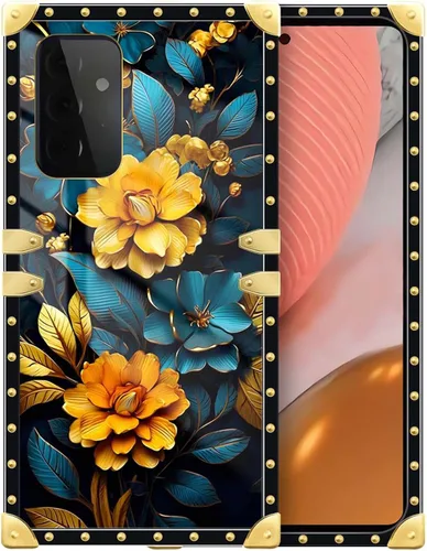 Vista 99 de Funda compatible con Samsung Galaxy A03S 4G, TPU suave de lujo y parte trasera de policarbonato duro para niñas y mujeres, funda protectora a prueba