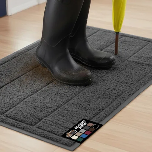 Vista 10 de GORILLA GRIP Dirt Grabber - Tapete de malla para puertas, de bajo perfil, resistente a manchas y decoloración, tiras de secado rápido resistentes