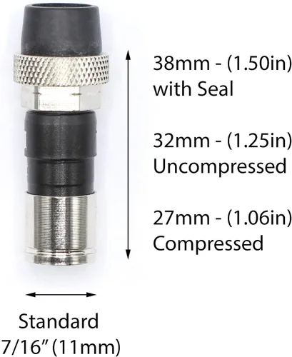 Vista 3 de THE CIMPLE CO Conector de compresión de cable coaxial - para cable coaxial RG6 - con junta tórica de sello meteorológico, funda de clima y agarre