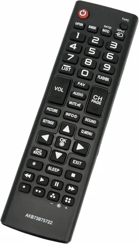 Vista 3 de AKB73975722 - Control remoto de TV de repuesto para LG LED HDTV 22LB4510 22LH4530 24LF4520 29LB4510 28LF4520 28LF4520WU 28LF4520-WU 24LB4510-2PU