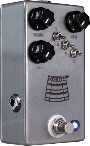Vista 3 de JHS The Kilt V2 Overdrive y Fuzz Pedal de efectos de guitarra y pedal remoto rojo