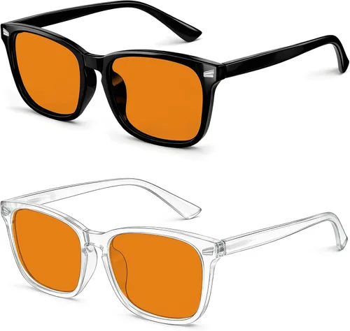 Vista 25 de Gafas de luz azul para niños y niñas, paquete de 2 lentes de luz azul para adolescentes y niños, anteojos falsos, anteojos para niños pequeños, de 6