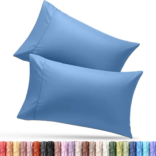 Vista 82 de Utopia Bedding - Juego de 2 fundas de almohada tamaño estándar, con cierre de sobre, tela de microfibra cepillada suave, resistentes al encogimiento