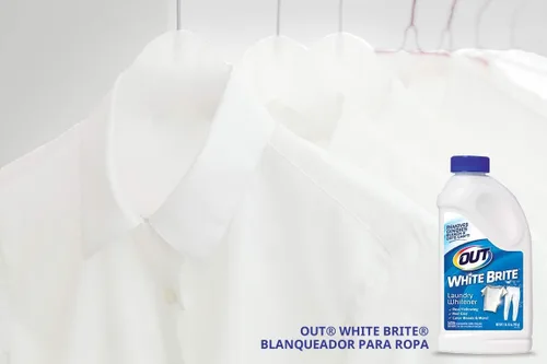 Vista 4 de OUT White Brite - Blanqueador de ropa y gel en aerosol multiusos para quitar manchas de óxido