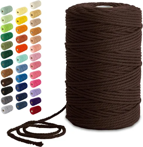 Vista 62 de Nook Theory Hilo de macramé de 3mm 109 yardas - Cuerda de macramé suave de 4mm, 5mm perfecta para nudos - Suministros de macramé para colgadores