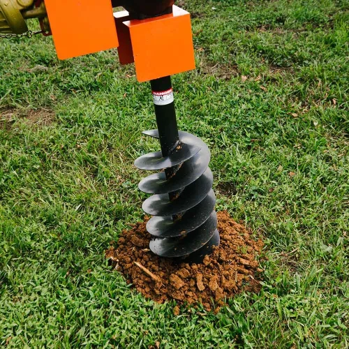 Vista 3 de Titan Attachments Excavadora de agujeros para postes de 30 HP de 3 puntos con accesorio de taladro de 12 pulgadas, se adapta a tractores Cat 1