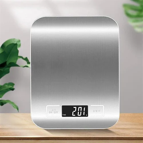 Vista 2 de Electrónica LED de acero inoxidable de 22.0 lbs, gramos digitales y onzas, herramienta de pesaje de barra de comedor de cocina a escala