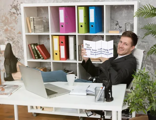 Vista 5 de WhatSign Divertida tarjeta del día del jefe para mujeres y hombres, tarjetas de regalo para el día de los jefes nacionales para hombres, mujeres