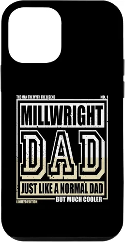 Vista 12 de Funda para iPhone 13 Like A Normal Dad Father Millwright