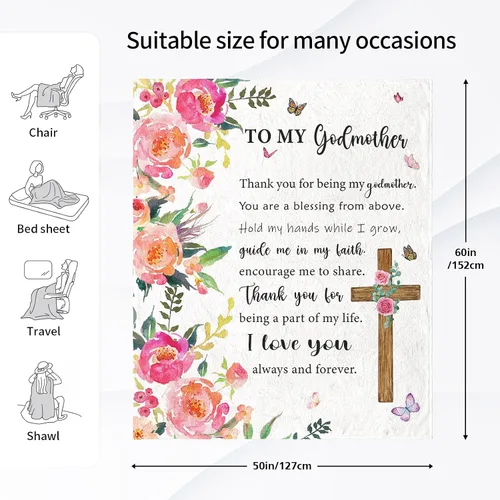 Vista 4 de Regalos para madrina, regalo de cumpleaños para madrina de parte del ahijado, regalos de madre divina para mujeres, regalos cristianos para madrina