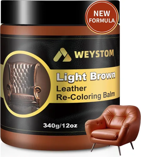 Vista 11 de Bálsamo de recoloración de cuero, kit de reparación de cuero beige para muebles, tinte de cuero y pintura para recolorear, restaurar y reparar cuero