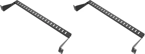 Vista 8 de Barra de gestión de cables horizontal de 19 pulgadas para montaje en rack de 19 pulgadas, barra transversal de cable horizontal ajustable