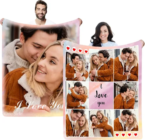 Vista 9 de Regalos personalizados de cumpleaños para el Día del Padre, para papá, abuelo, hombres, manta personalizada con fotos para mi papá, regalos de hija